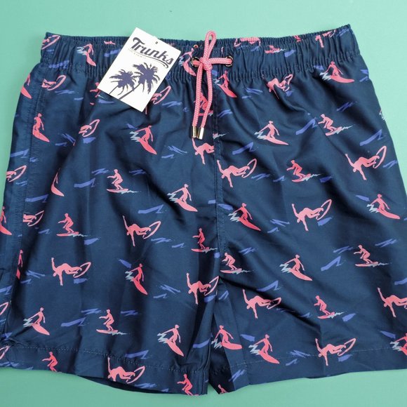 Franks Australia Swim Trunks Surfer Theme NWOT